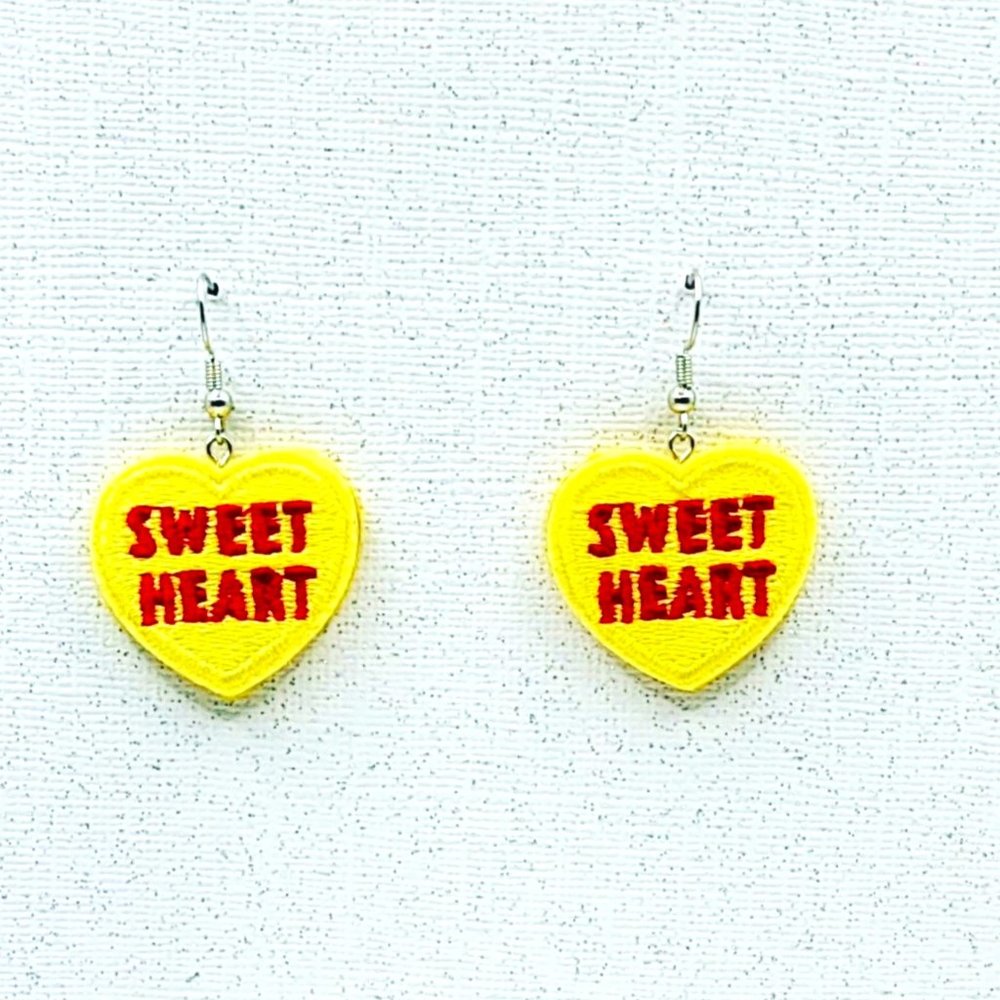 Sweet Heart Conversation earrings